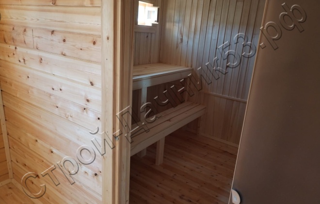 3 Брусовая баня  Б-30, 6х8м, 42 М², Калужская область, г. Жуков (1)